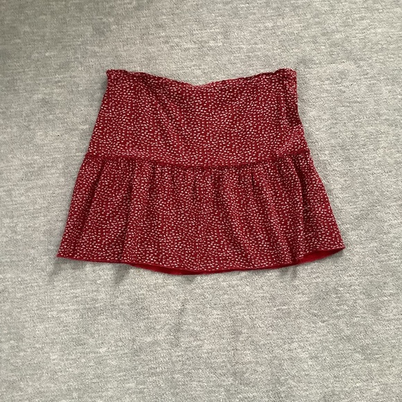 Brandy Melville Drawstring Ditsy Floral Mini Skirt Sz. M - Picture 5 of 5